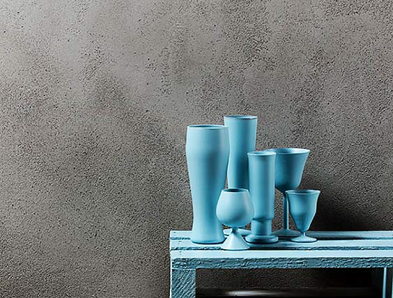MARMORINO EXTRA - Inspired by the precious qualities of marble and made of mineral products with a base of pure lime putty and marble powder, the Marmorin Extra effect exhibits tiny craters and a distinctly textured appearance, with translucent smooth surfaces and exposed grain.