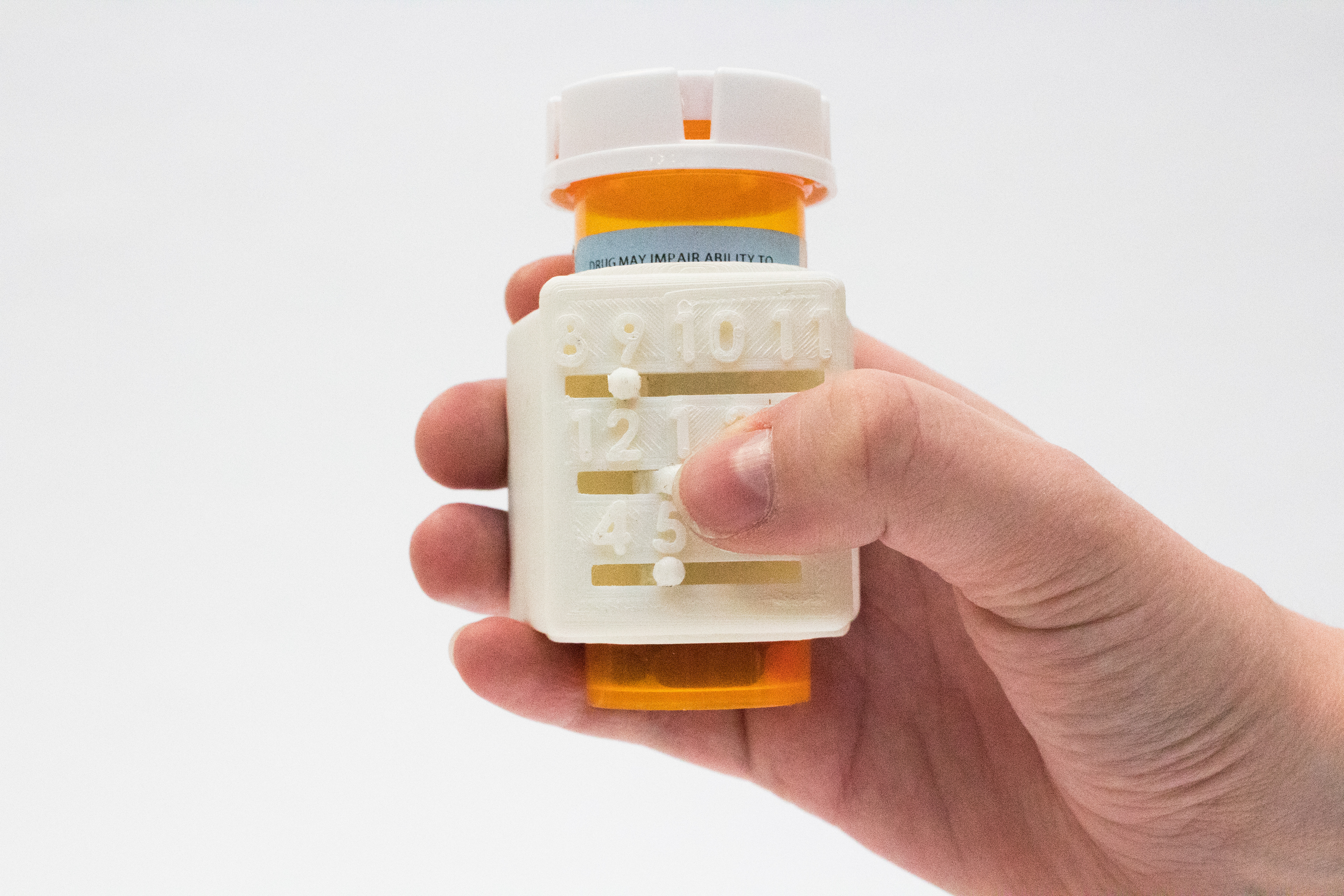 Medication timing aide for those who take time specific medications.