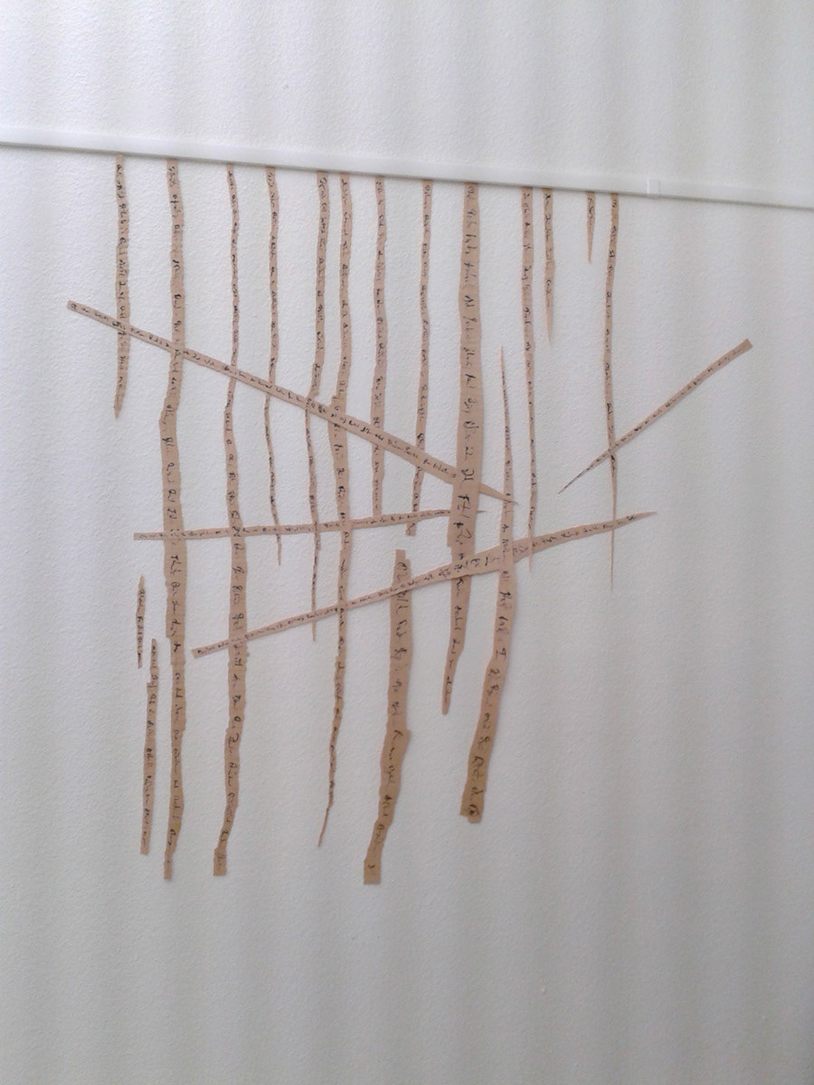 Threads. 2012. maple, ink. 36" x 29"