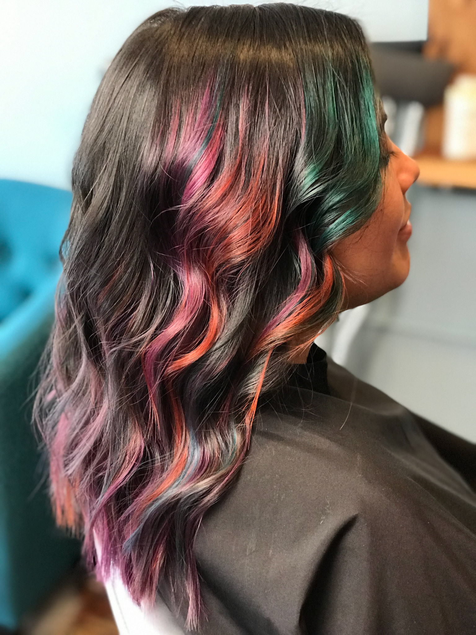 Oilslick umpired Rainbow