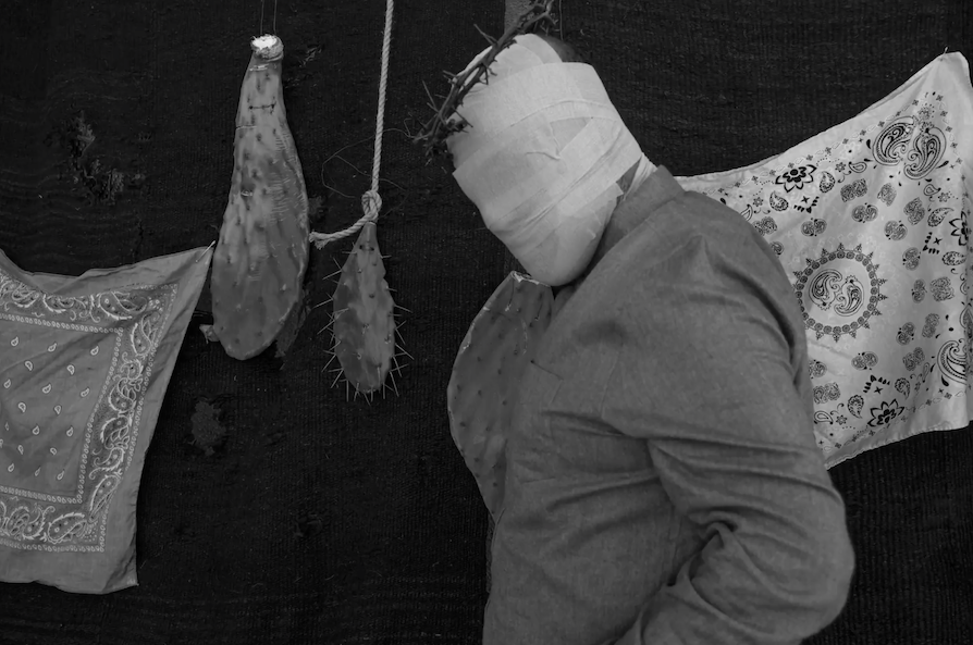 Juan Escobedo Self Portrait for Penance, Jesus is Coming