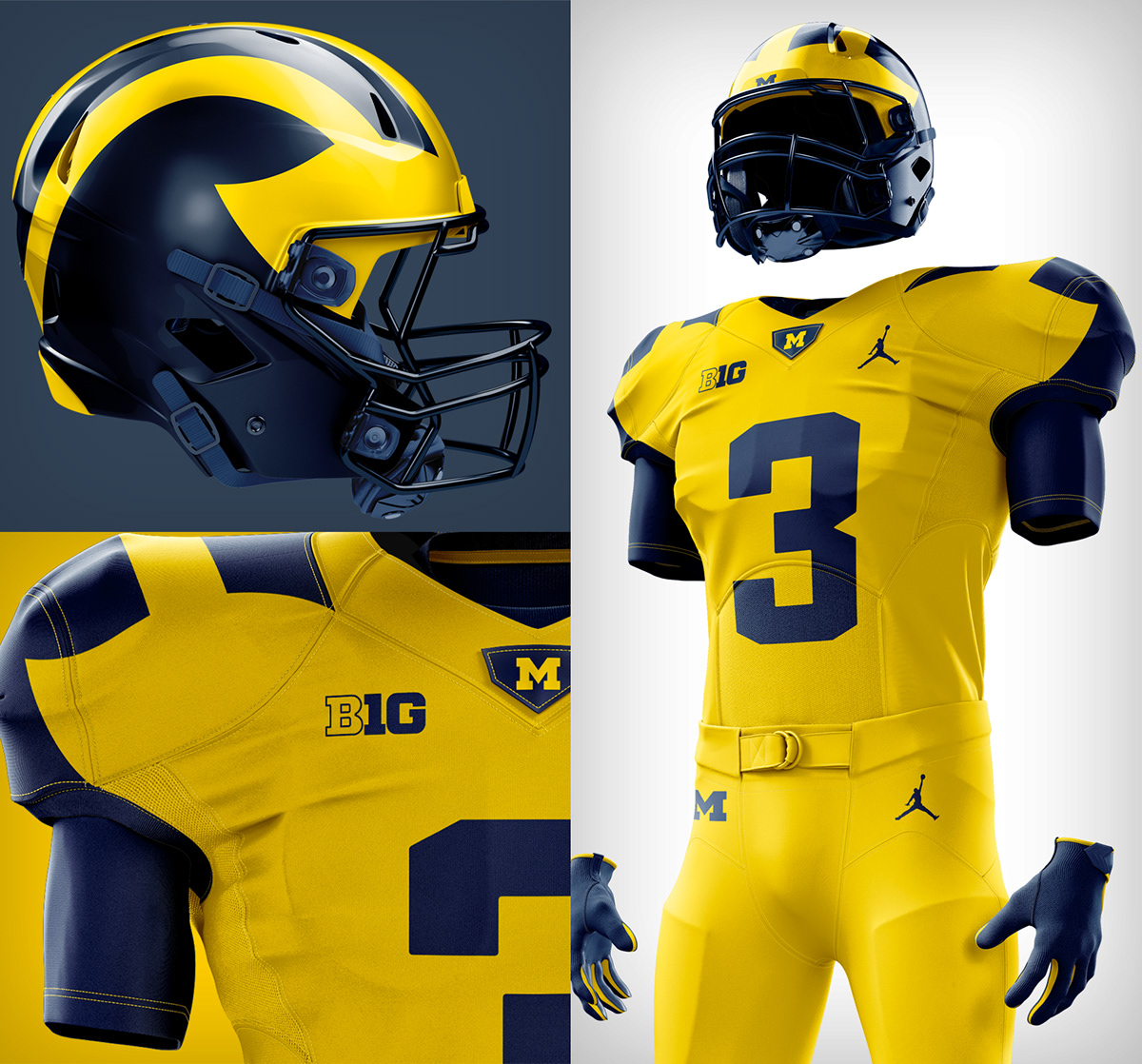 Dan Royer Designs Michigan Football Uniform Concepts