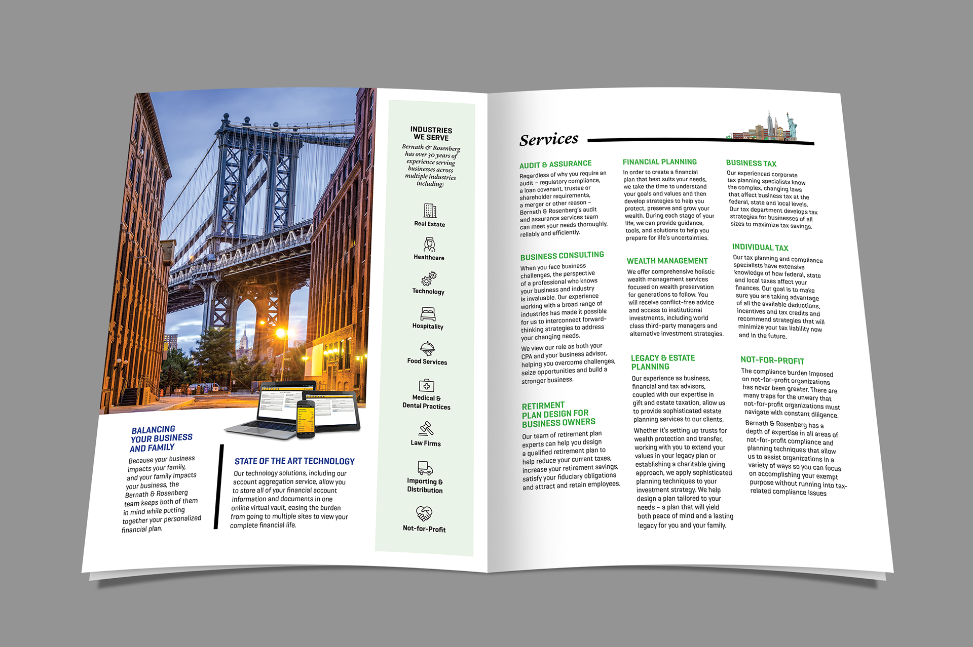 arell design brochure design financial guidance