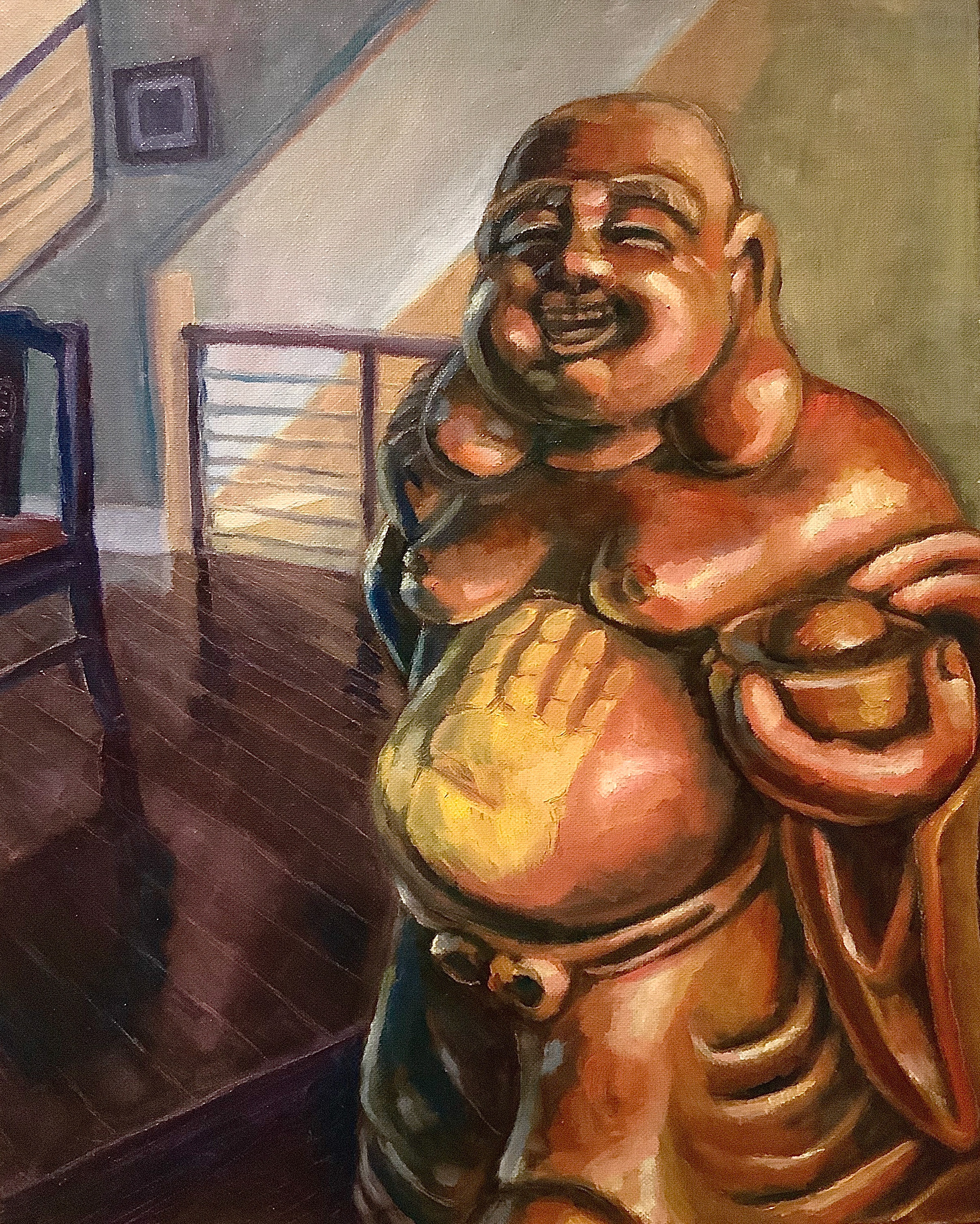 "A Stroke of Luck" Oil on Canvas 2020
