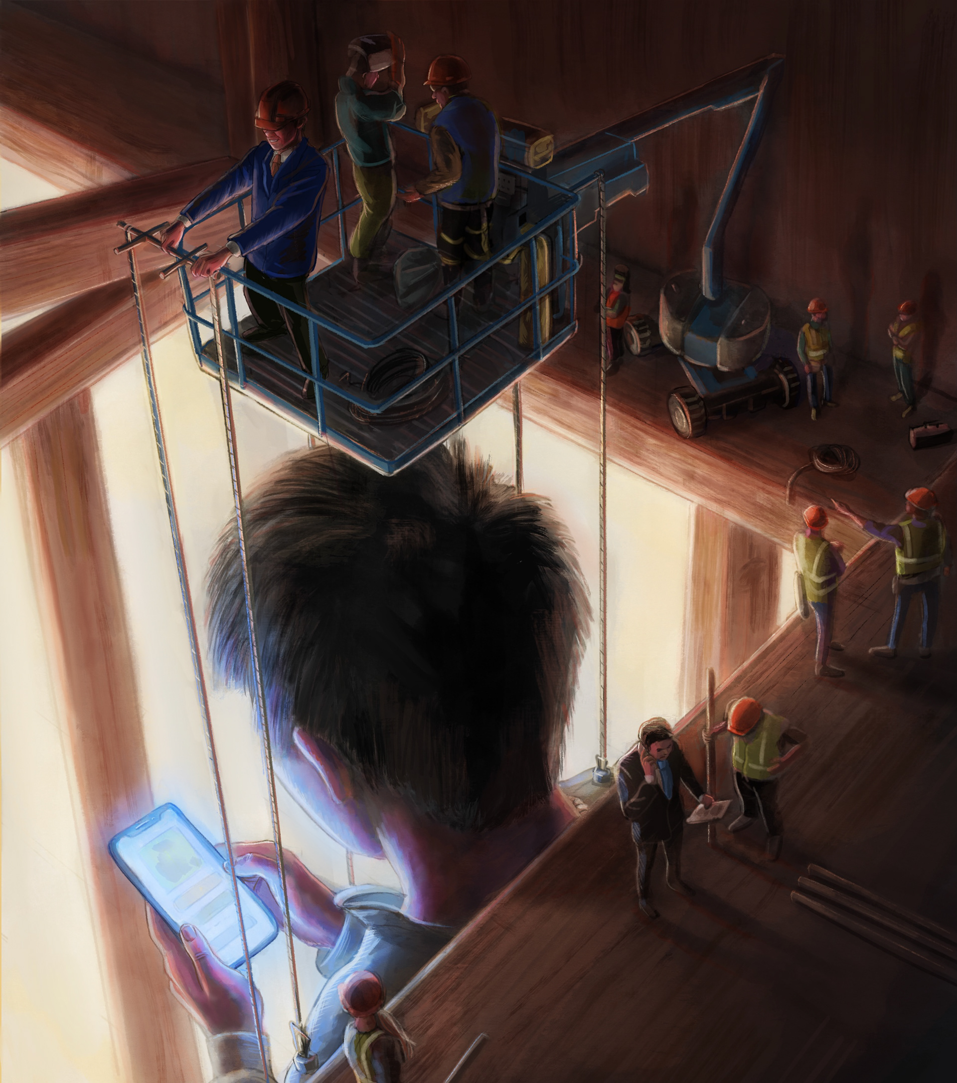 "Puppet and Puppeteer" Procreate Digital Painting 2021