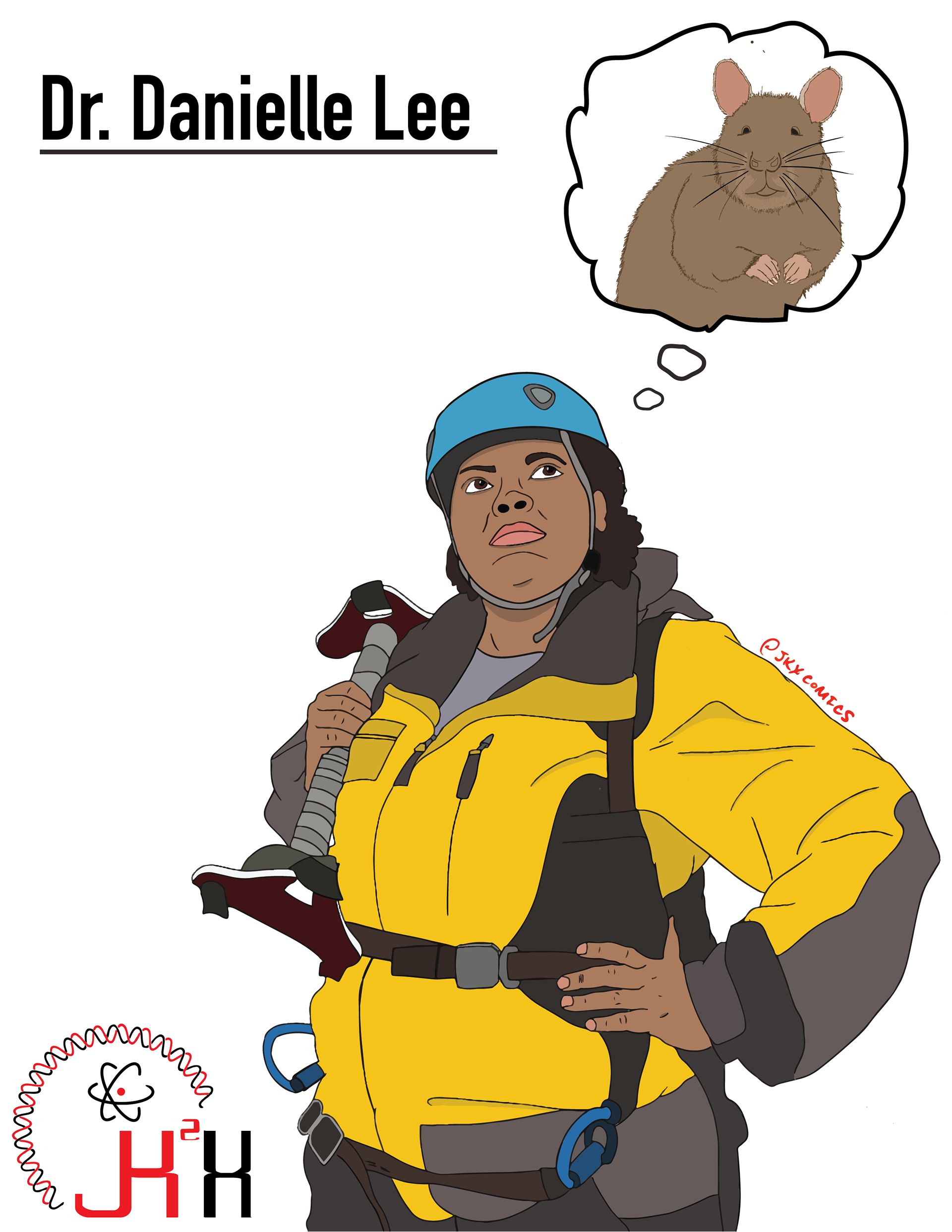 JKX highlight Dr. Danielle N. Lee, an ecologist, professor, and STEM outreach champion. Her research focuses on the behavior of rodents ranging from the African giant pouched rat to small rodents around the St. Louis area. Dr. Lee is an advocate for scientific communication and outreach. She publishes a blog for Scientific American where she discusses ecology, evolutionary biology and diversity in STEM. For her amazing work she was selected as a TED Fellow and a National Geographic Emerging Explorer. JKX celebrates Dr. Lee’s scientific work and her contributions in making science more accessible to all.