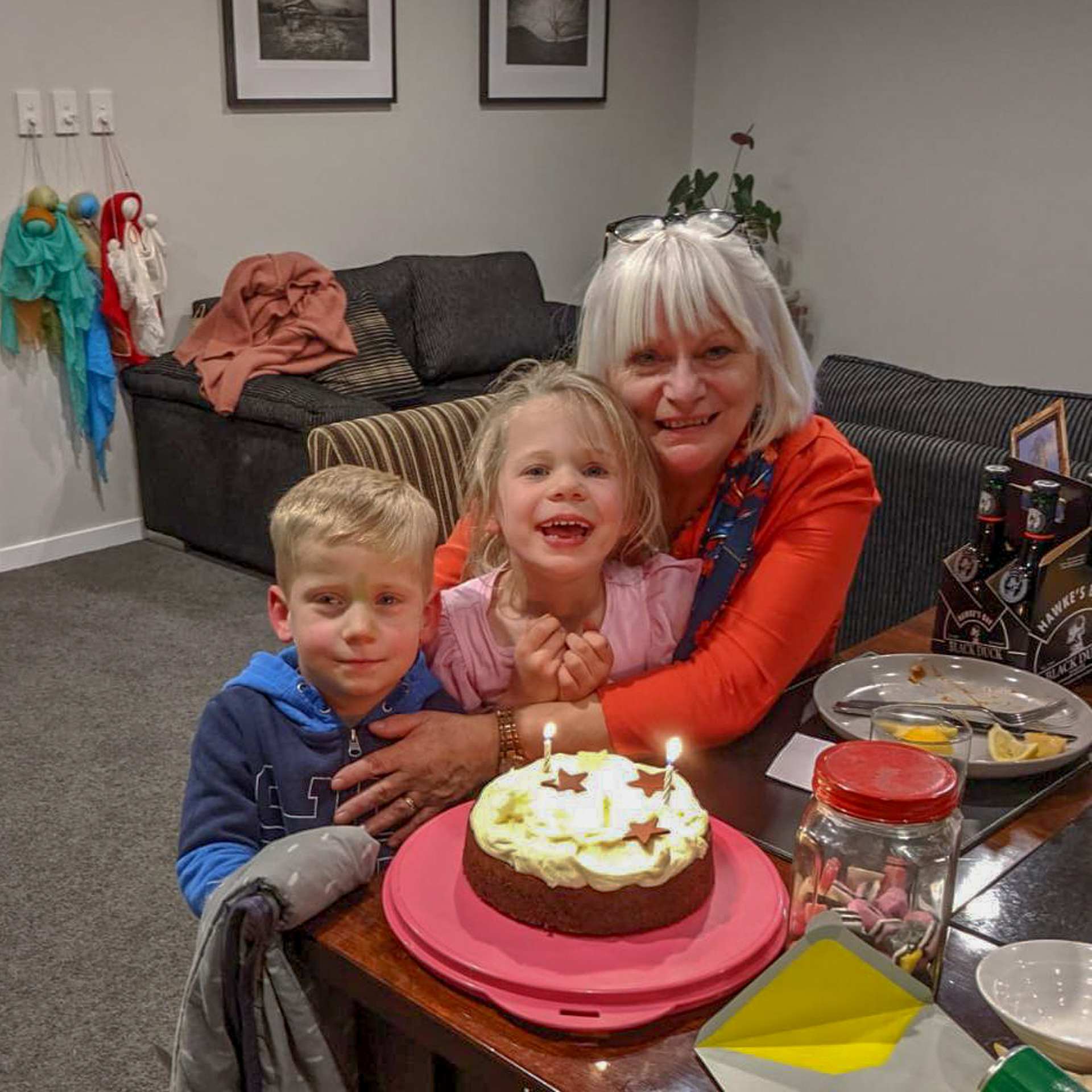 Theo, Beth and Grannie