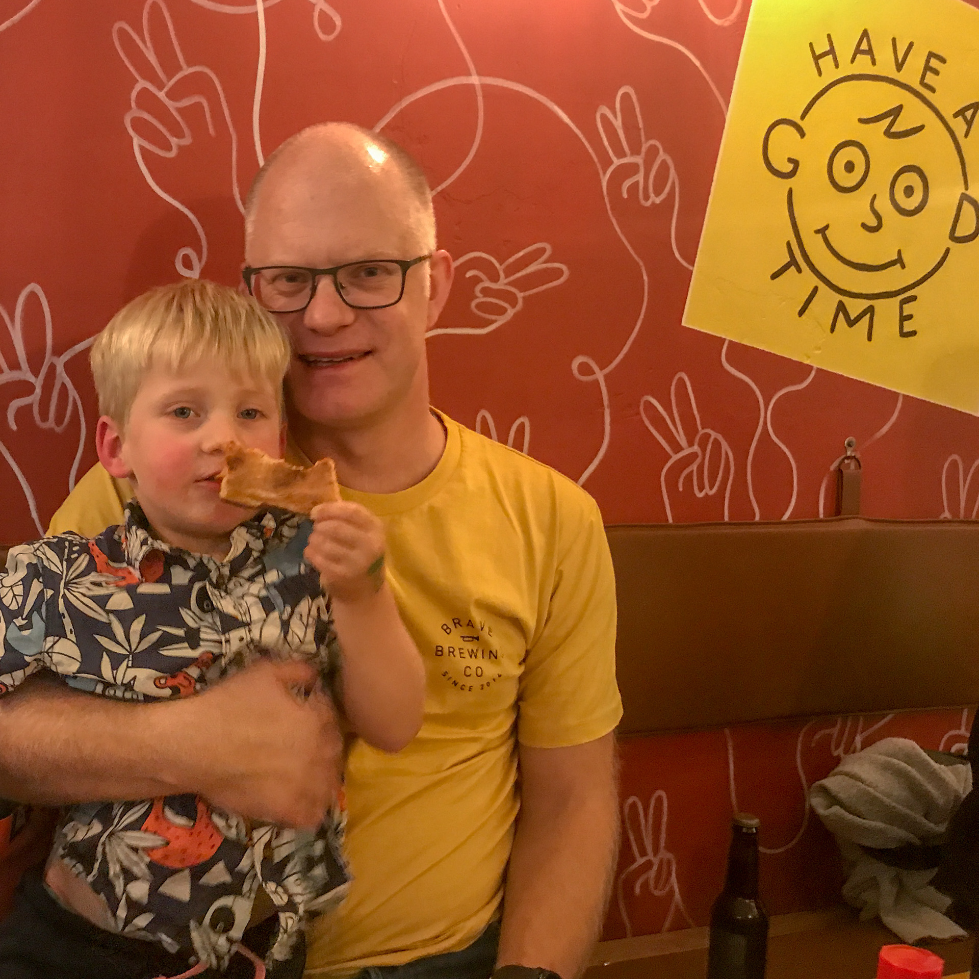 Theo and Dad Tim on his birthday
