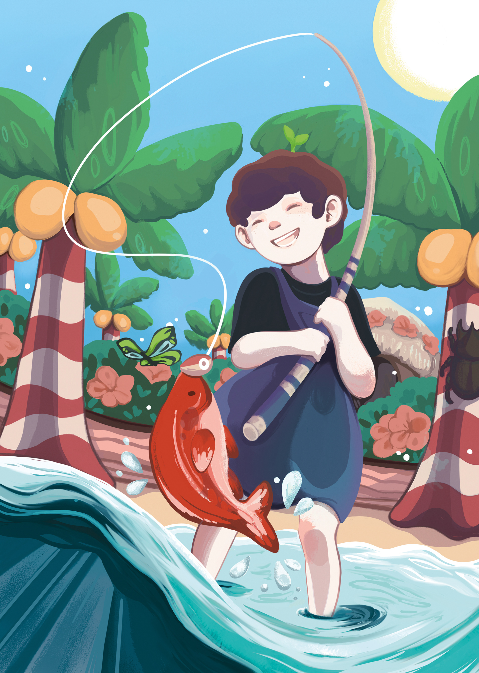 Animal Crossing zine Illustration