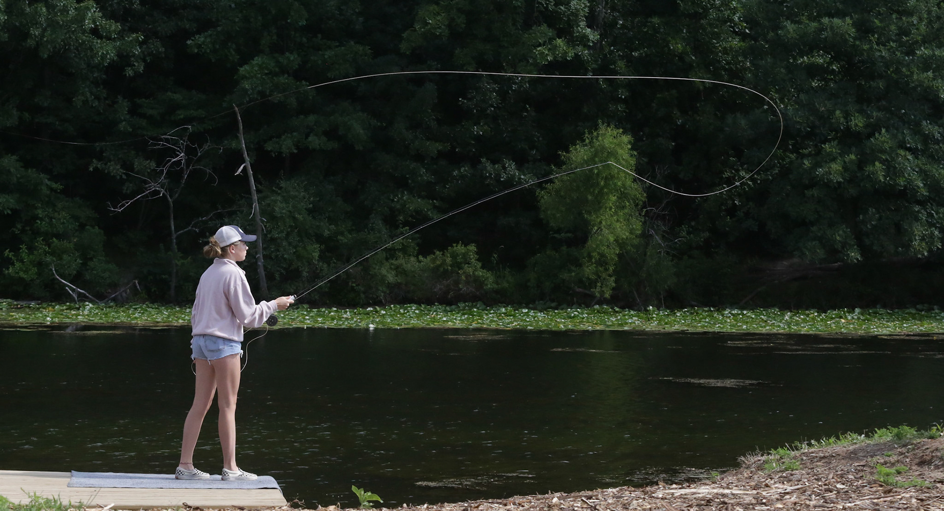 World Champion Trout Accuracy caster Maxine McCormick