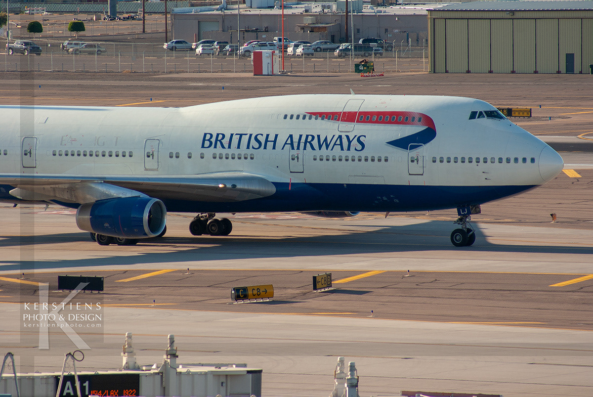 British Airways - Boeing 747-436 - G-BNLJ - Phoenix Sky Harbor International Airport (KPHX)