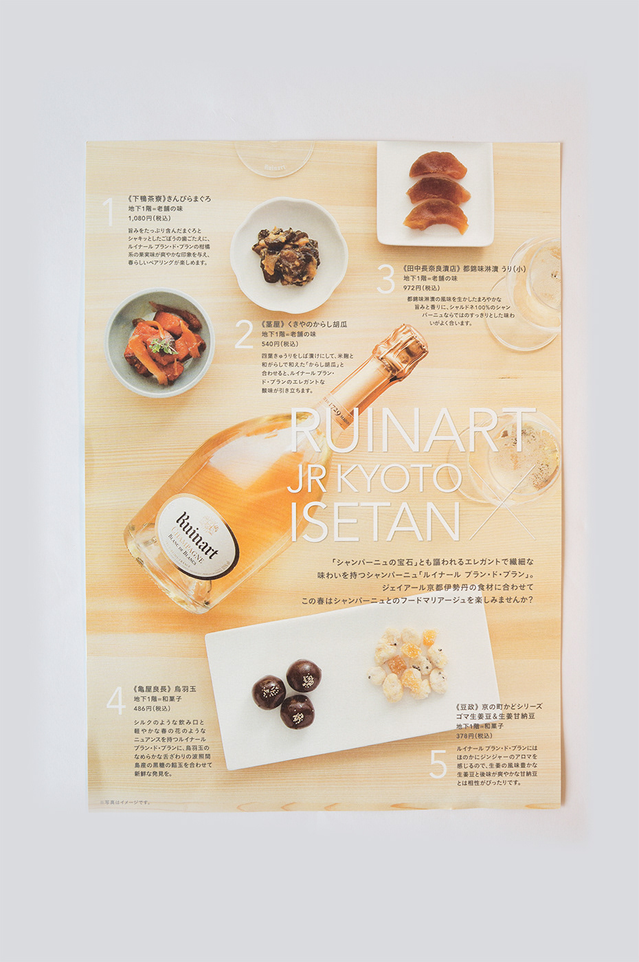 Yuko Shimokawa Ruinart X Jr Kyoto Isetan Food Mariage Project