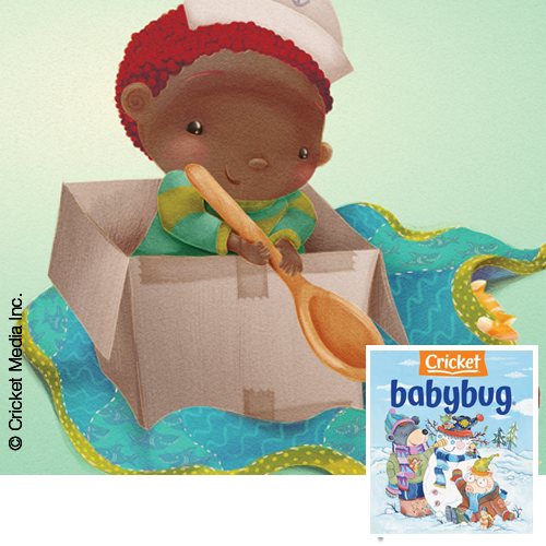 Illustration for "Boxy Rides" | Babybug Magazine | January 2021