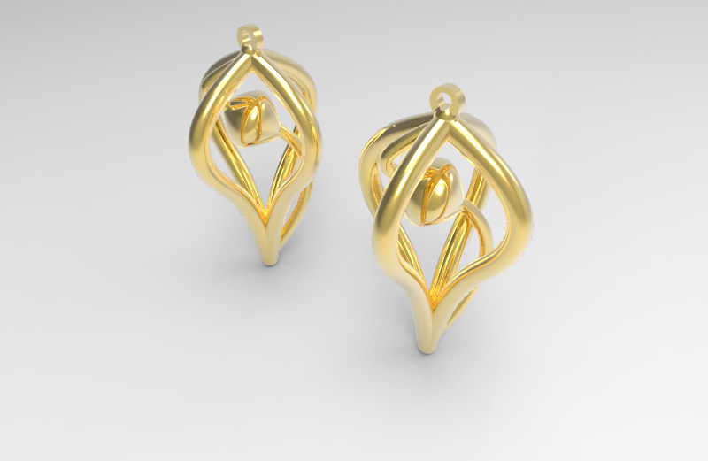 Earrings 1872 3D Print Model in Earrings 3DExport