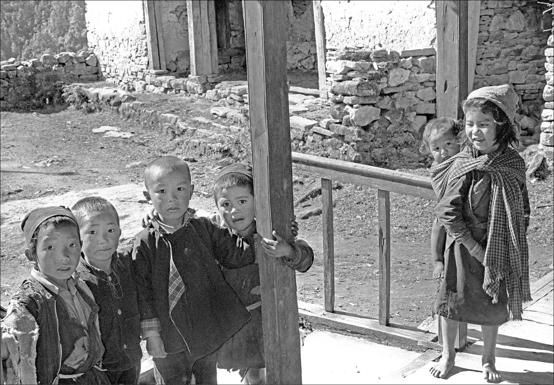 (L-R) Tsiring Dorje Shangba (351), Meme Tille's son (Tibetan) - name unknown, Meme Tille's son (Tibetan) - name unknown, Karsong Shangba (59),  Sarki Shangba (21), Sonam Shangba (26)