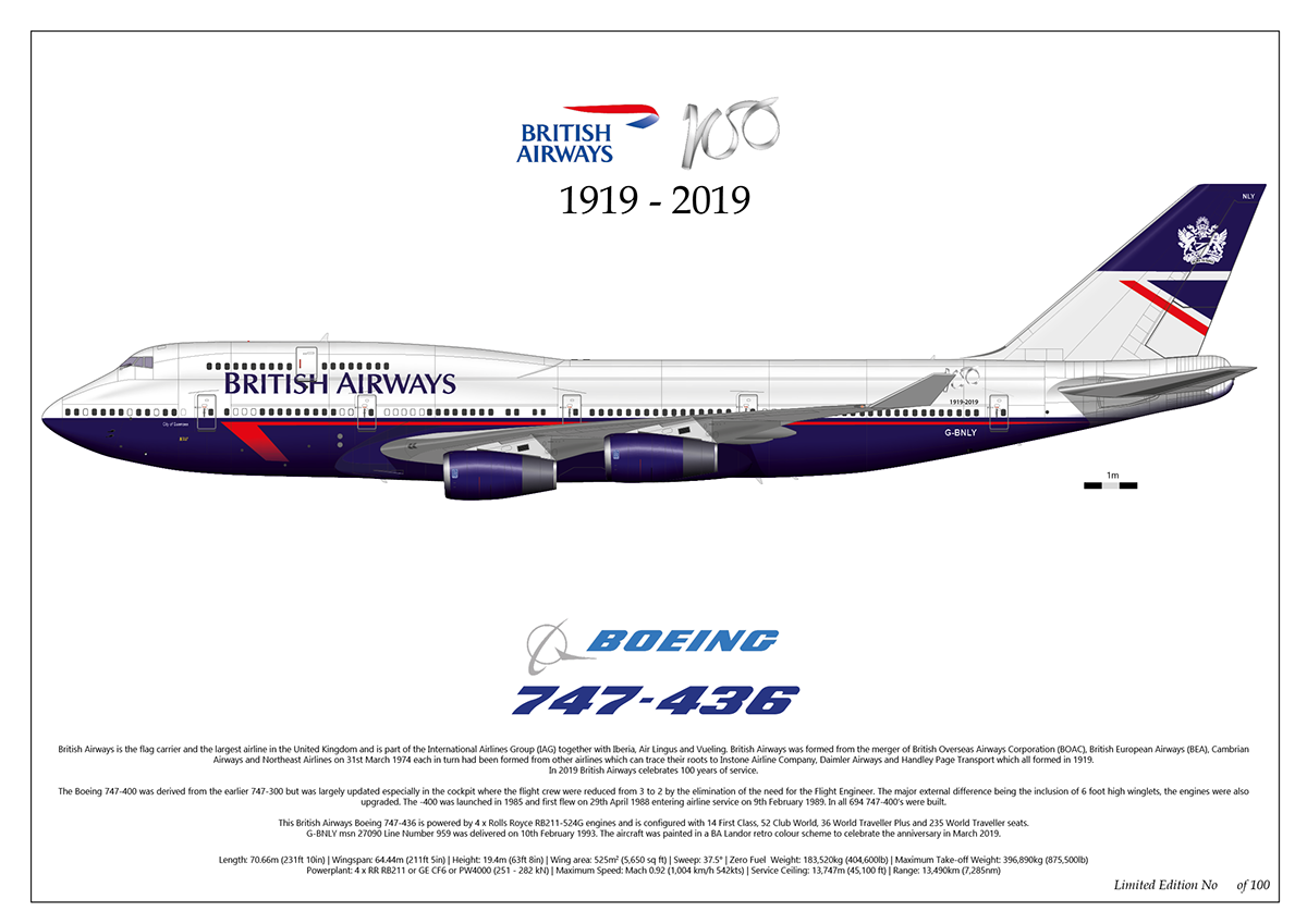 Glyn Chadwick - Boeing 747-400 of British Airways