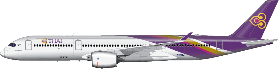 Glyn Chadwick Airbus A350 Of Thai Airways