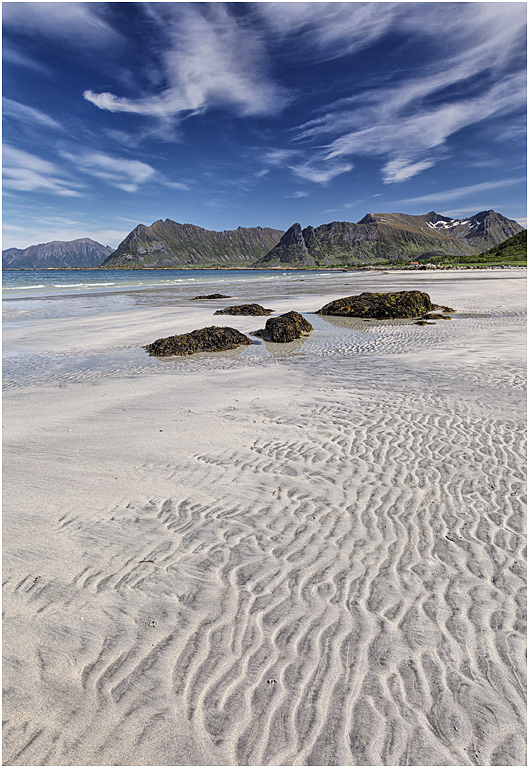 Beach at Vinji, Gimsoya, Norway