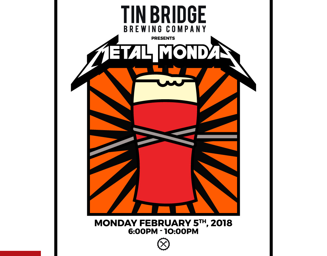 Kyle Timothy Lusty Design Tin Bridge Brewing Metal Monday