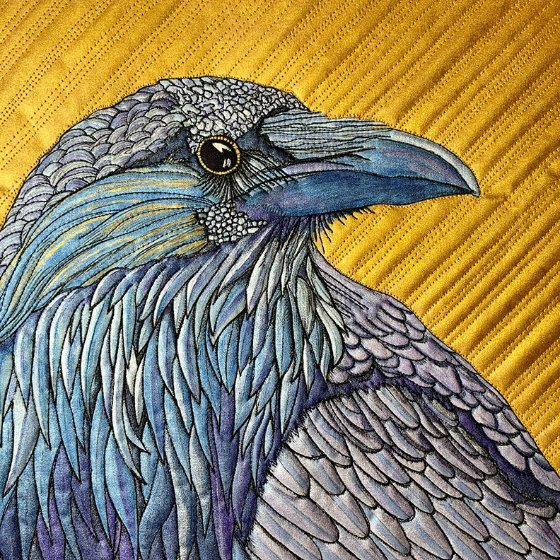Raven in Blue