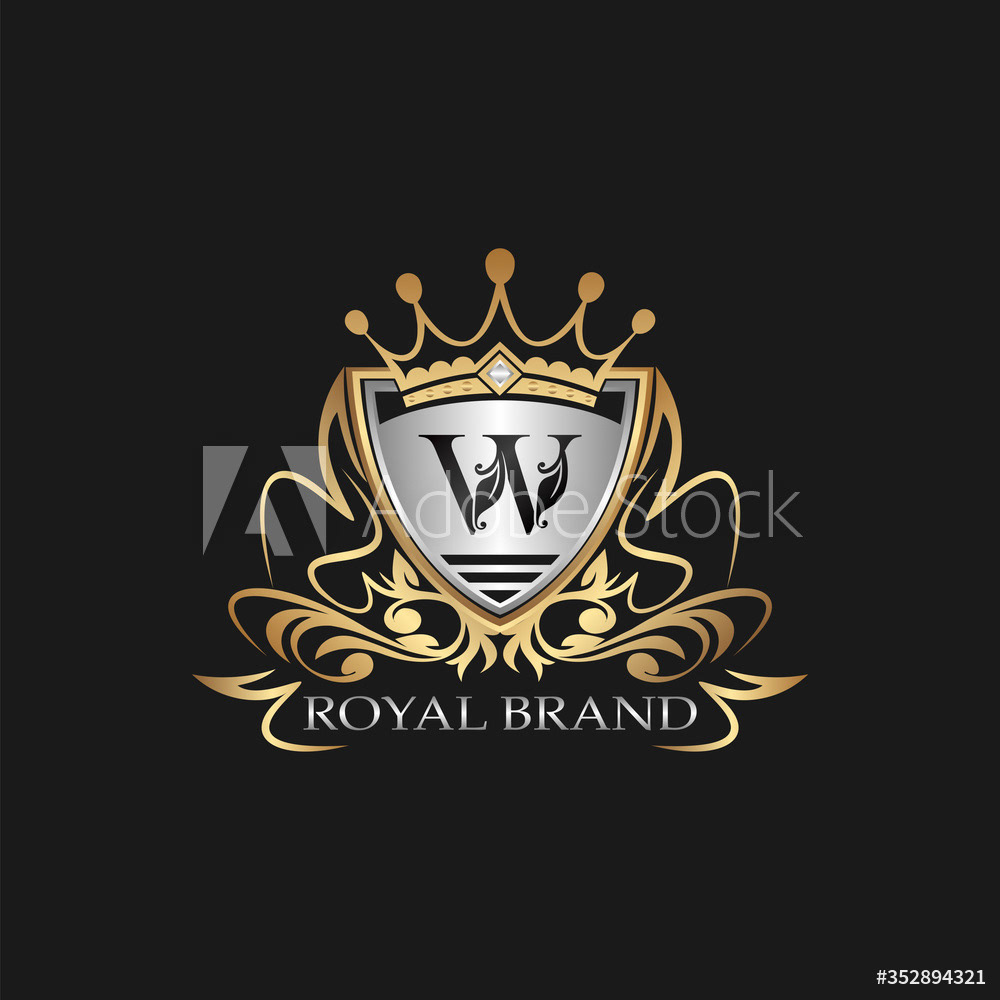 Shield Royal Brand W Logo Letter