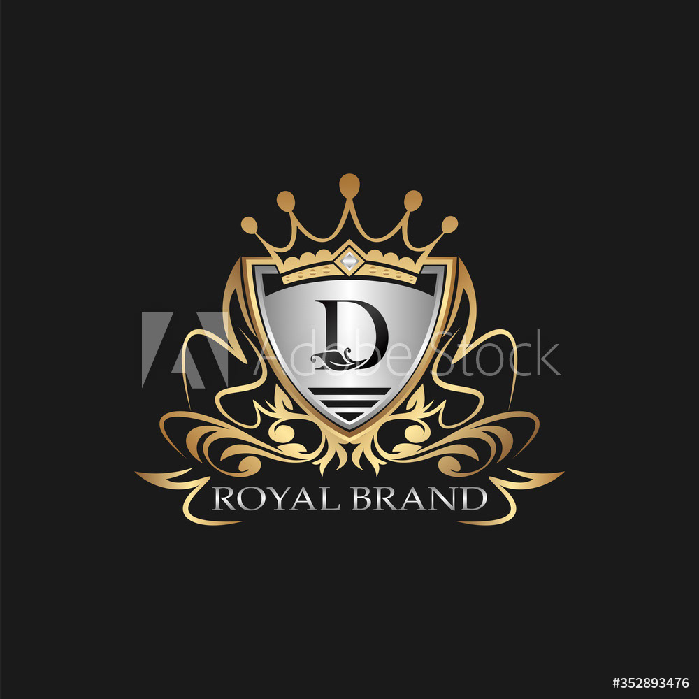 Shield Royal Brand D Logo Letter