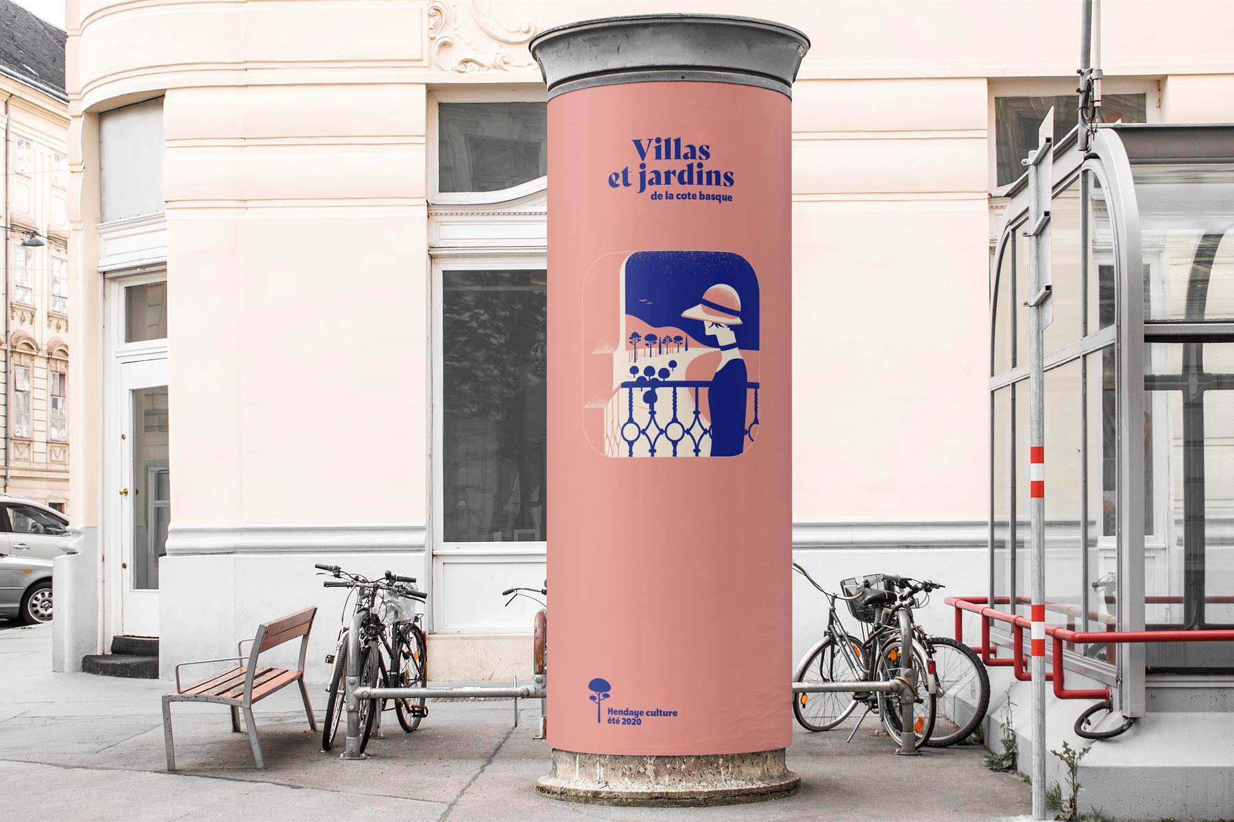 Création du visuel de l'exposition - colonne