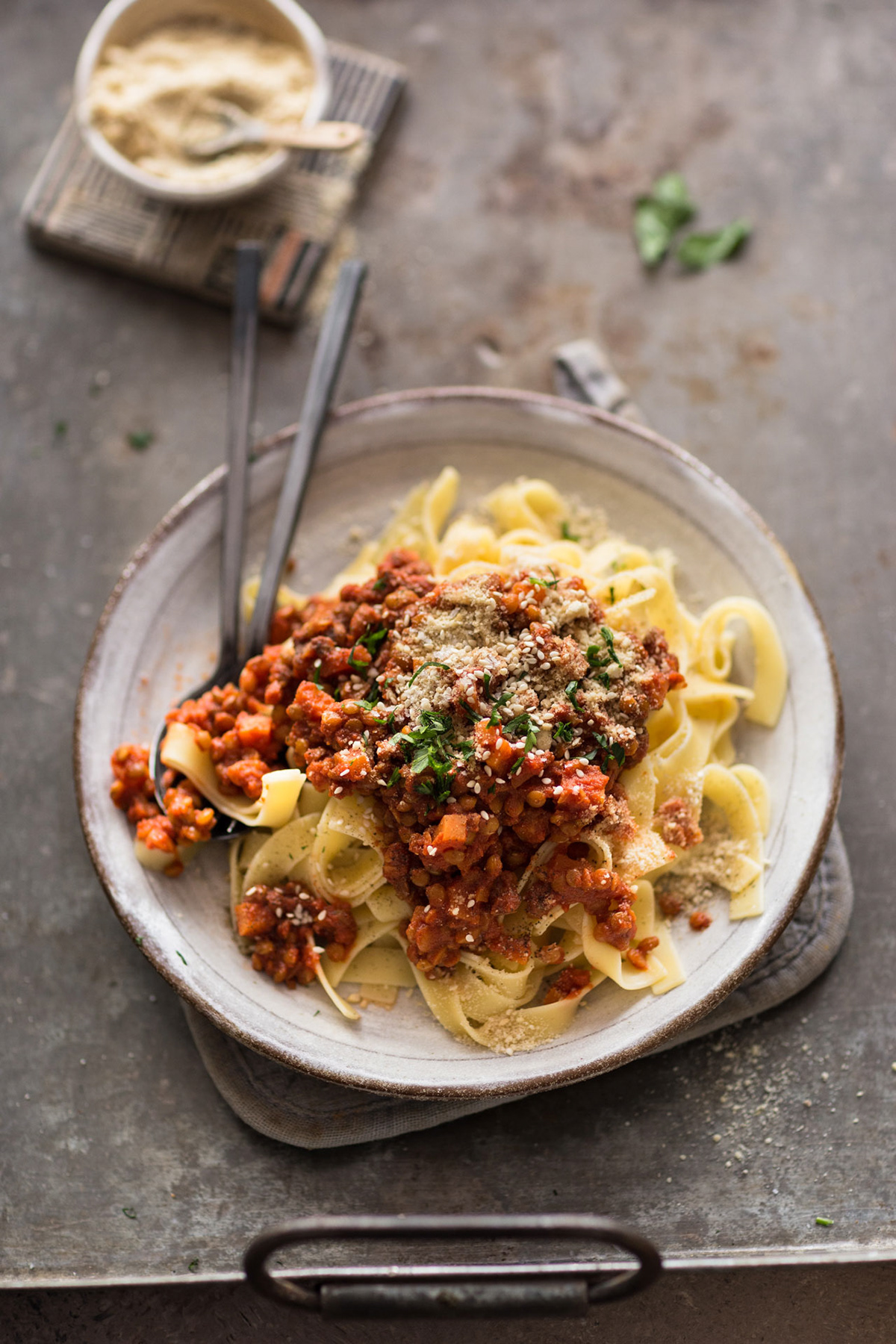 Lenaliciously - Berglinsen Bolognese mit Spagetti