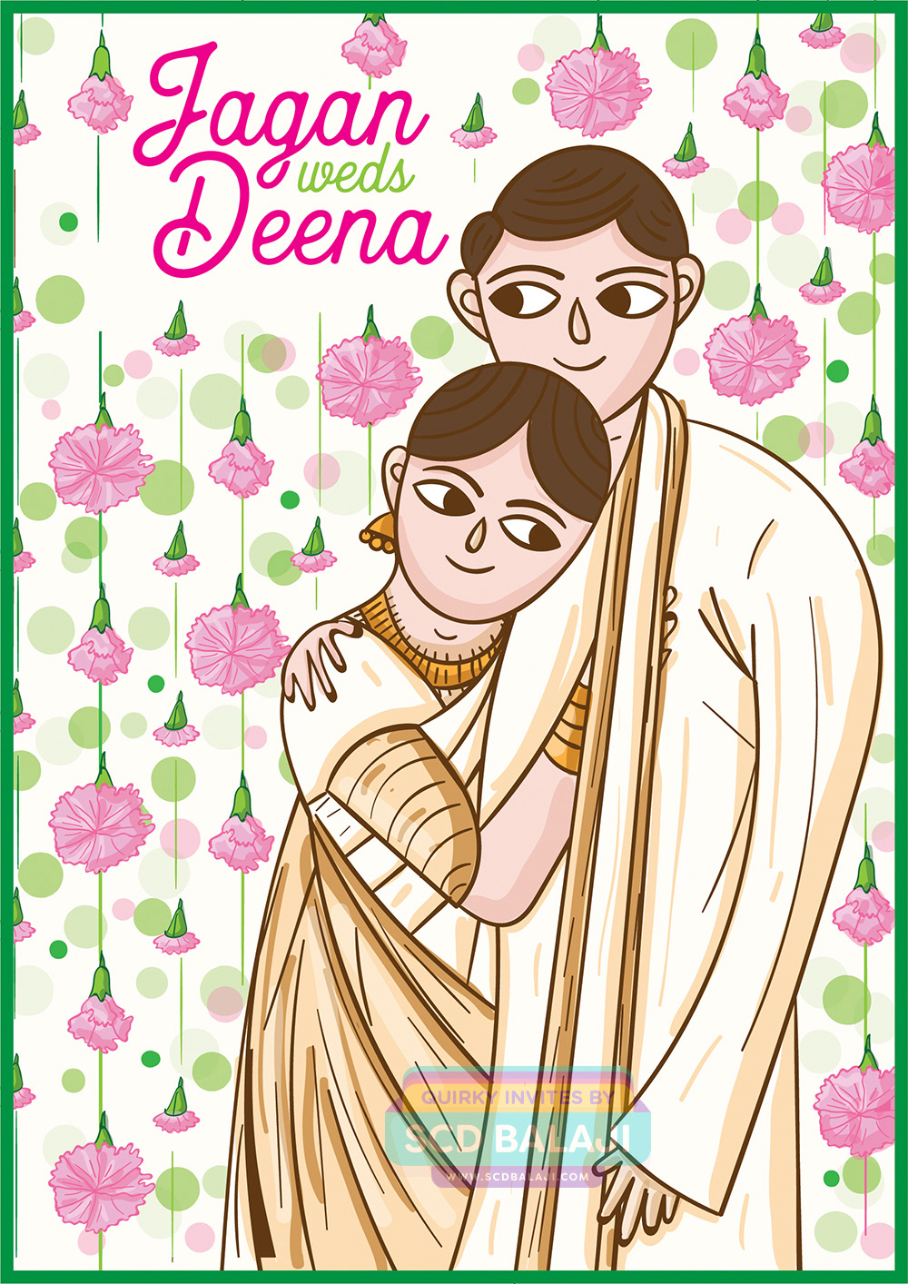 Quirky Indian Wedding Invitations - Kerala Christian Syrian Wedding