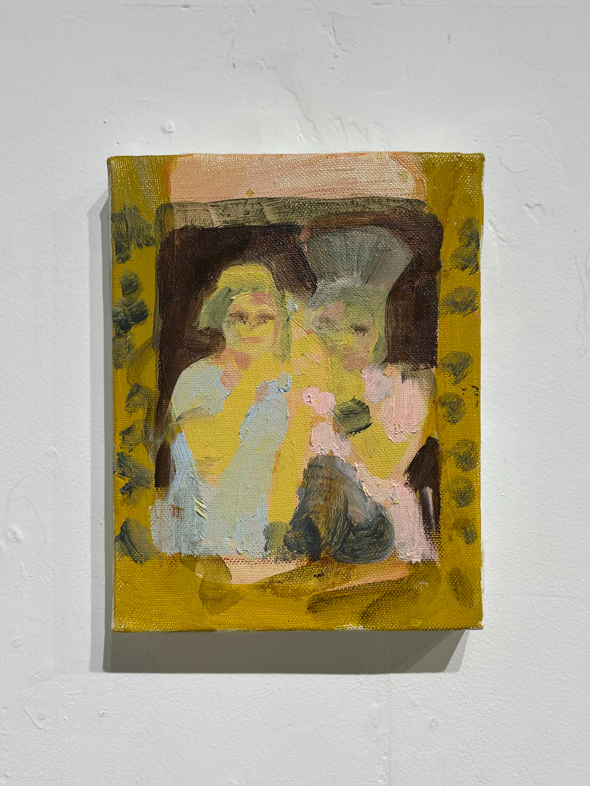 No.31 / 坂田 桃歌『untitled』/ 素材:油彩 / 制作年:2021 / サイズ:W140×H180×D20mm / 価格:¥10,000