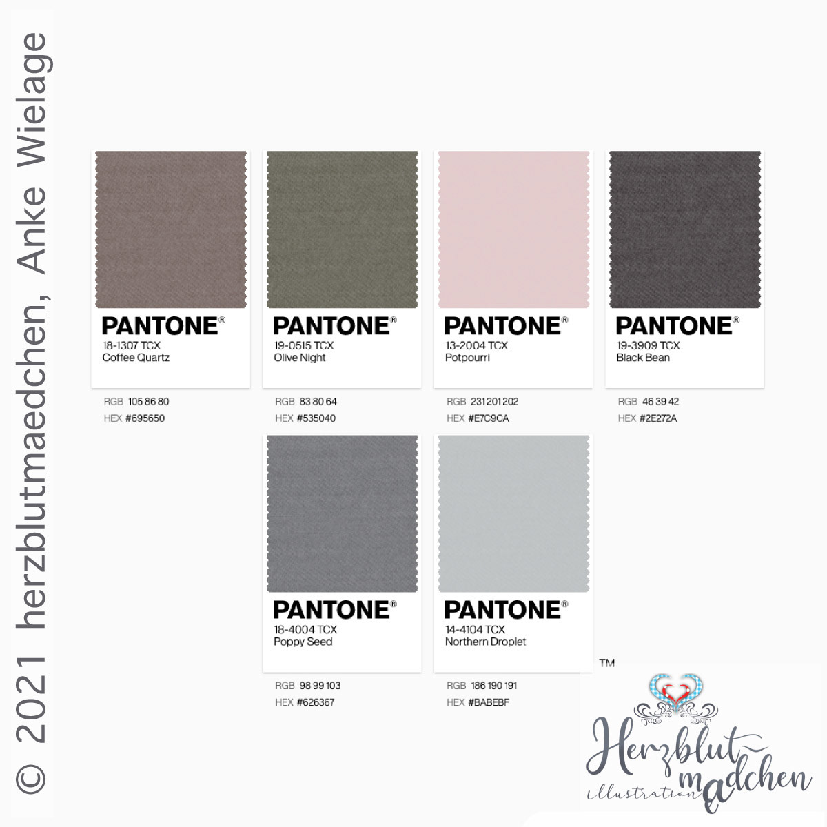 The colourpalette of 'AVELLANA'