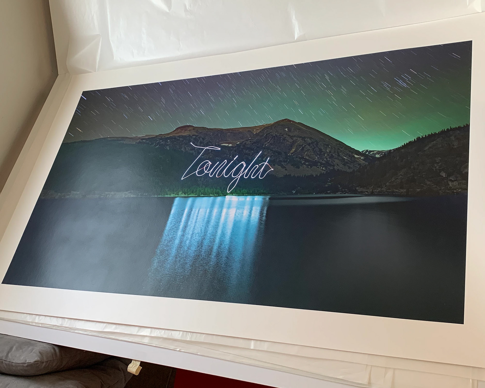 Unmounted and varnished