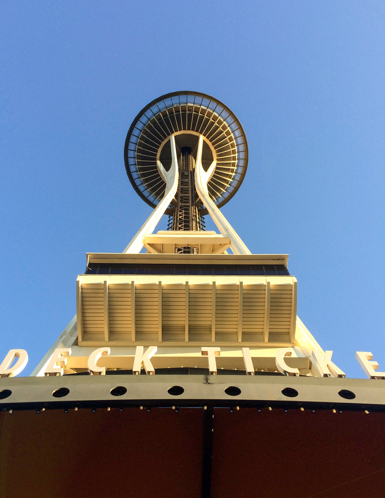 Queing for the Space Nedle in Seatle