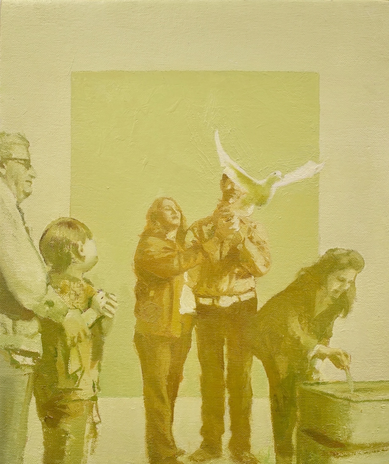 Dove, 2020, 12” x 10”, oil on canvas