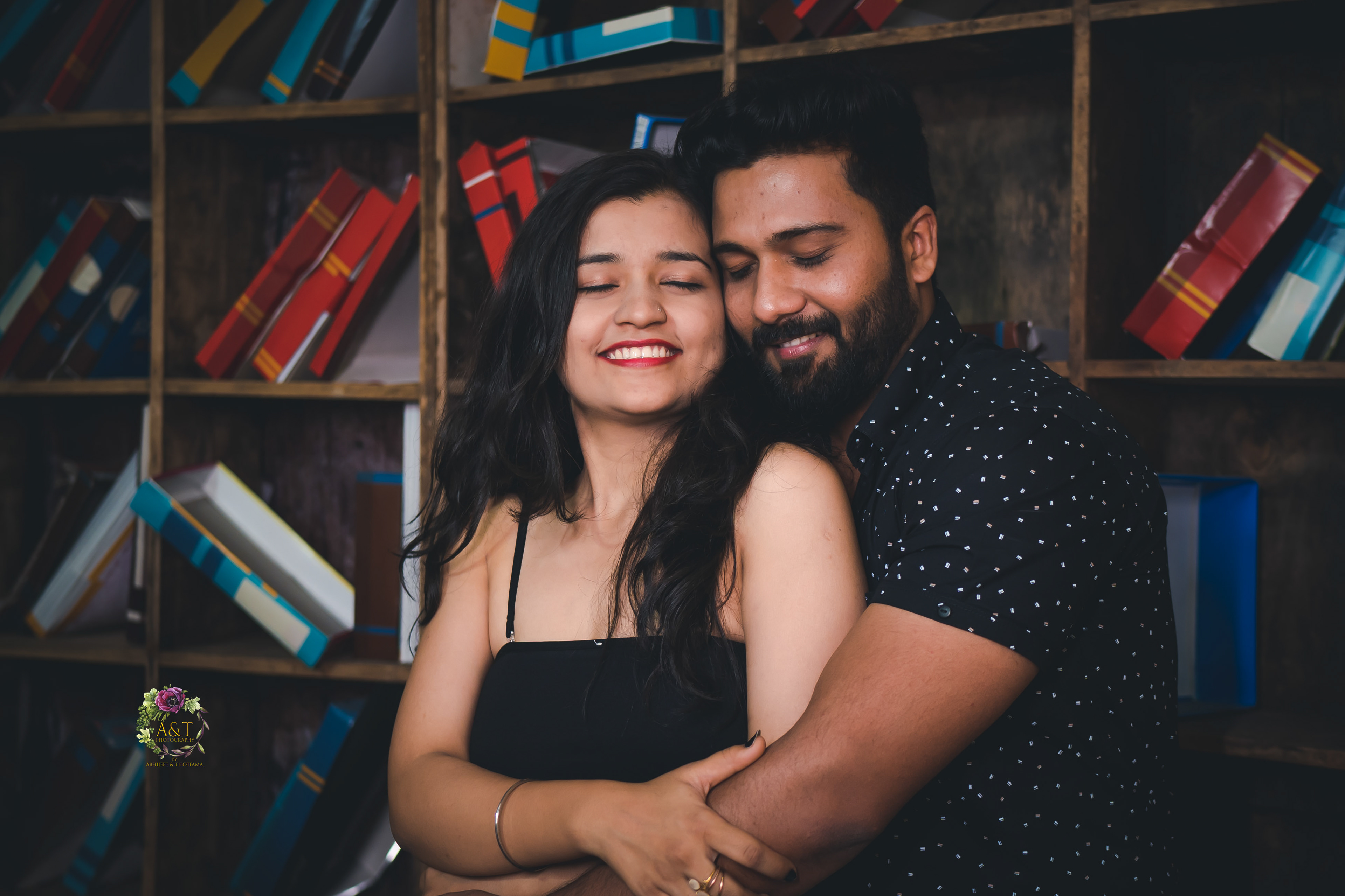Cozy Romantic Moments of Abhishek and Shivangi from their prewedding at Snap city in Pune