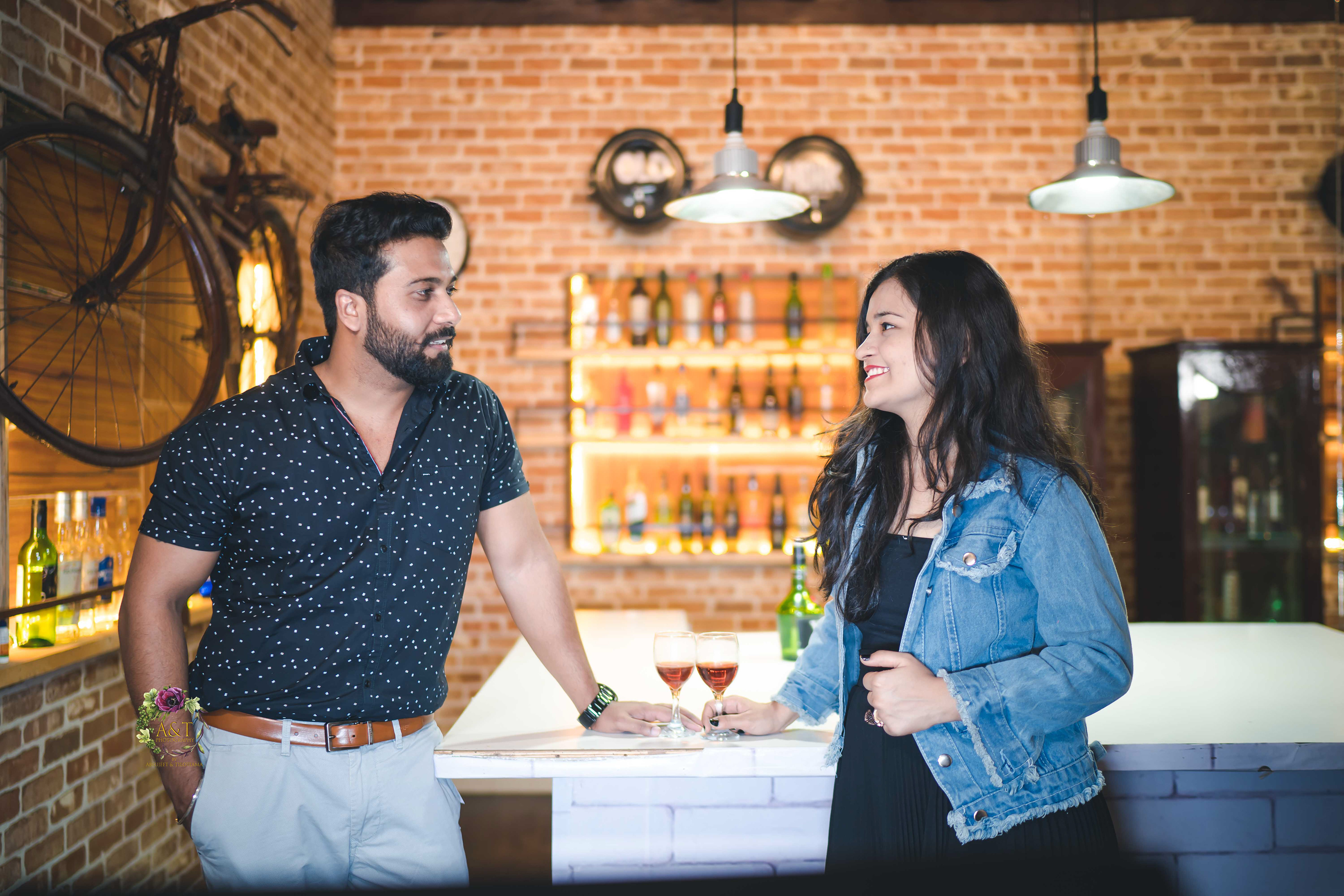 Abhishek and Shivangi are absolutely stunning at this Bar set at Snap city in Pune