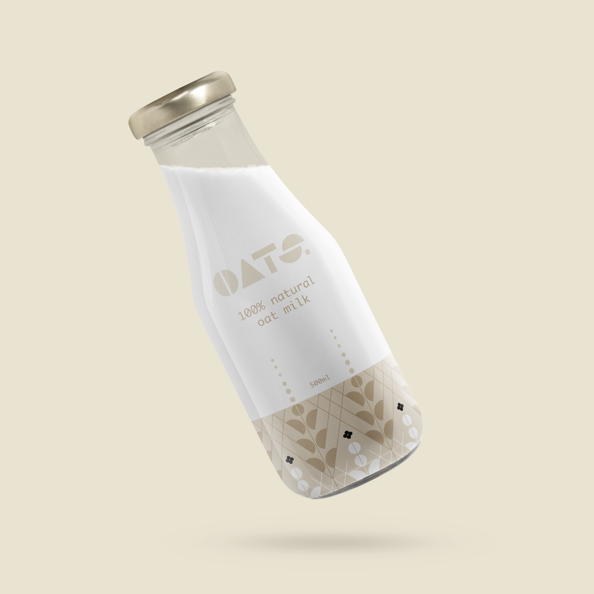 OATS packaging for natural oat milk