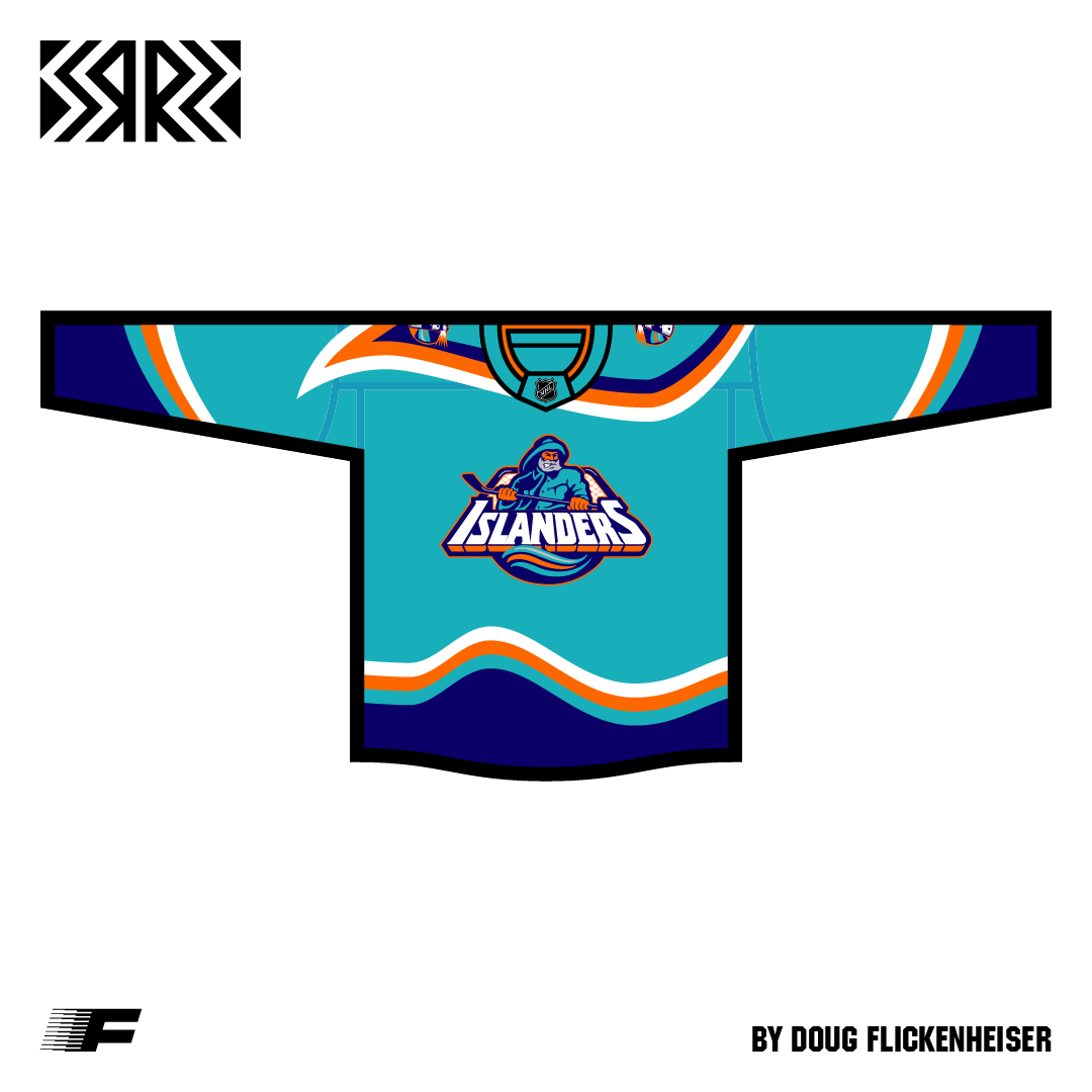 New York Islanders Reverse Retro Revised Concept 1 by Doug Flickenheiser