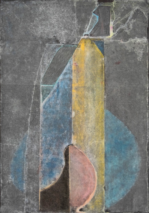 Klarika (1982) Monotype on black Canson paper, 17 x 12 inches
