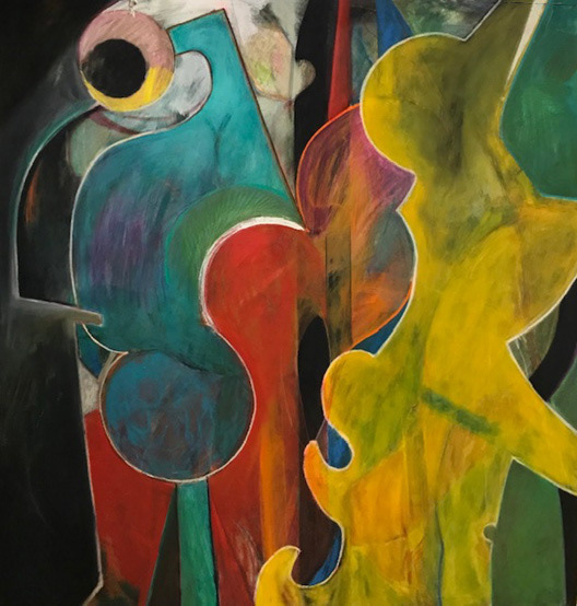 See If I Can Be, or “There Ain’t Nothing Like the Real Thing Mr. Russell” (1980) Oil and graphite on canvas, 76 ½ “x 72 ¾ “