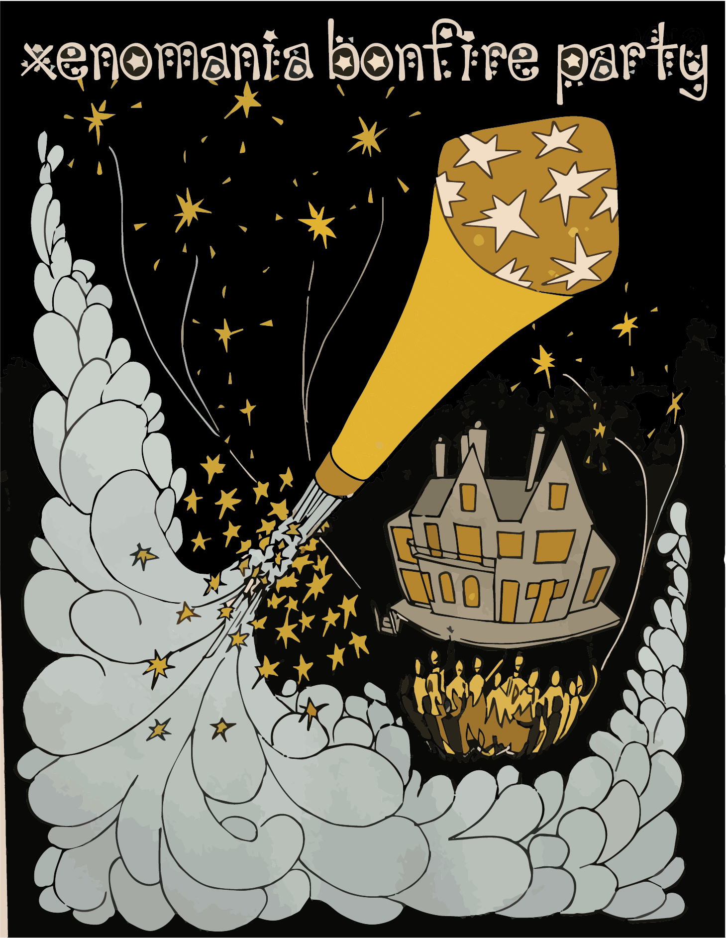 Bonfire Party Invite