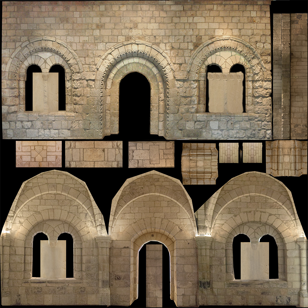 created texture map using photo ref