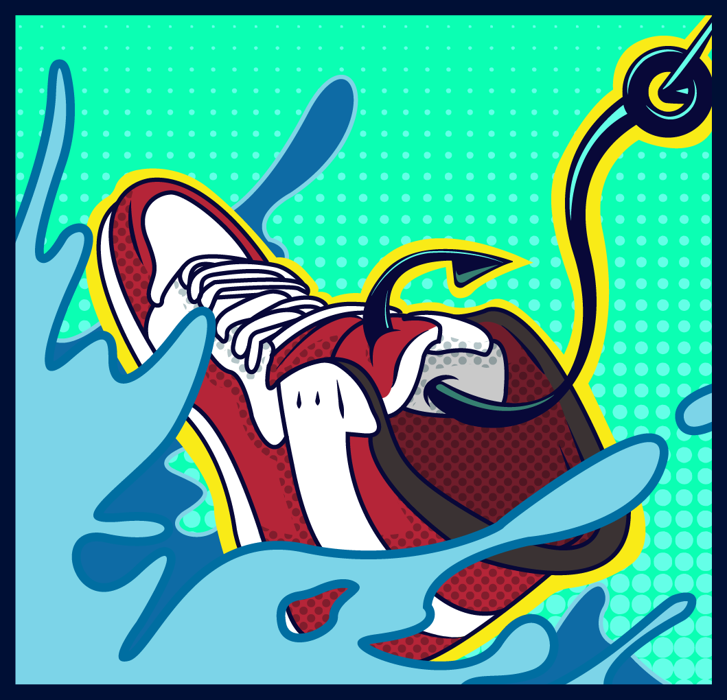 A profile picture made for the Instagram account @Fishin4Kicks