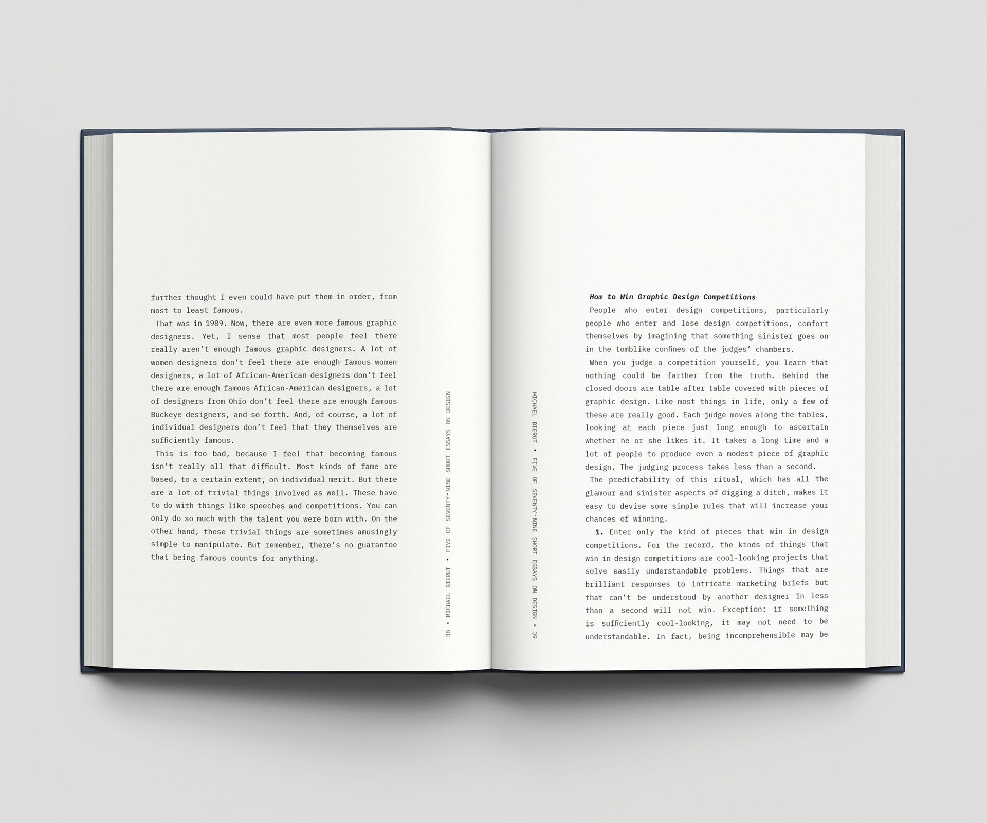 Liz DeRensis - Michael Bierut Book Design