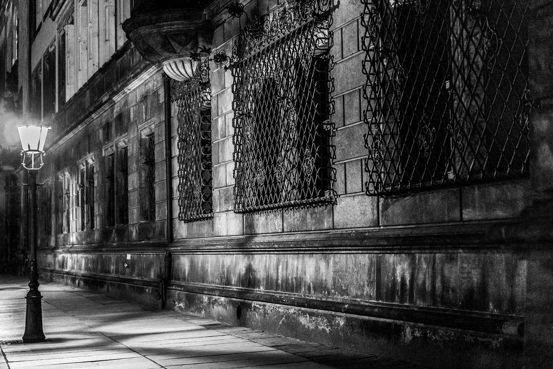 Light in the Darkness - Old Town, Dresden, Germany.