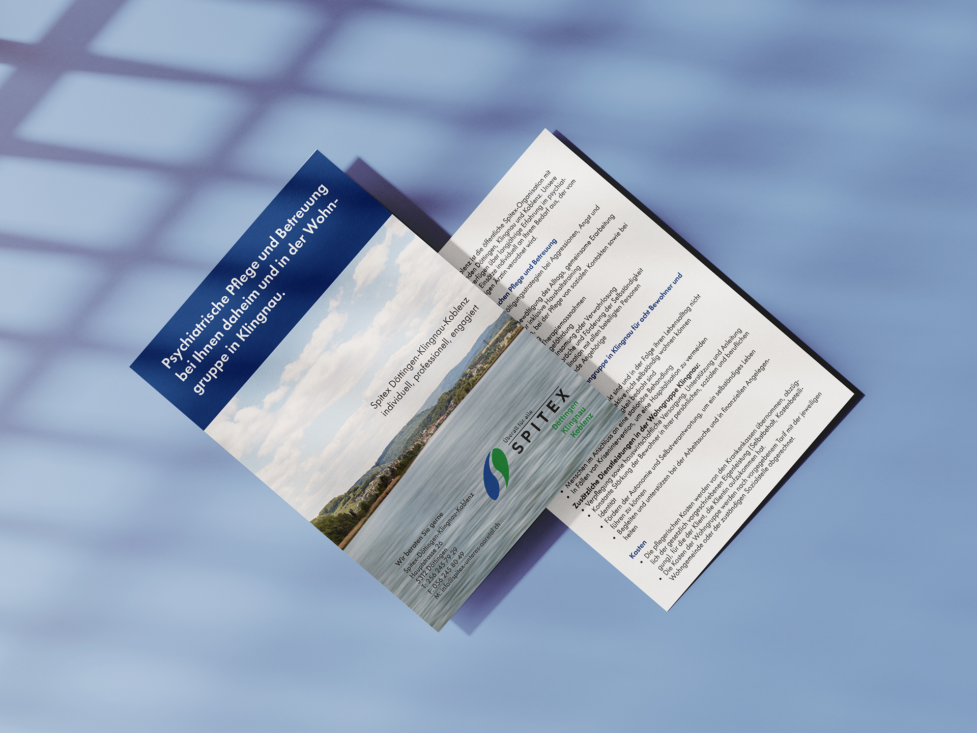 Spitex Döttingen Klingnau Koblenz Flyer A5