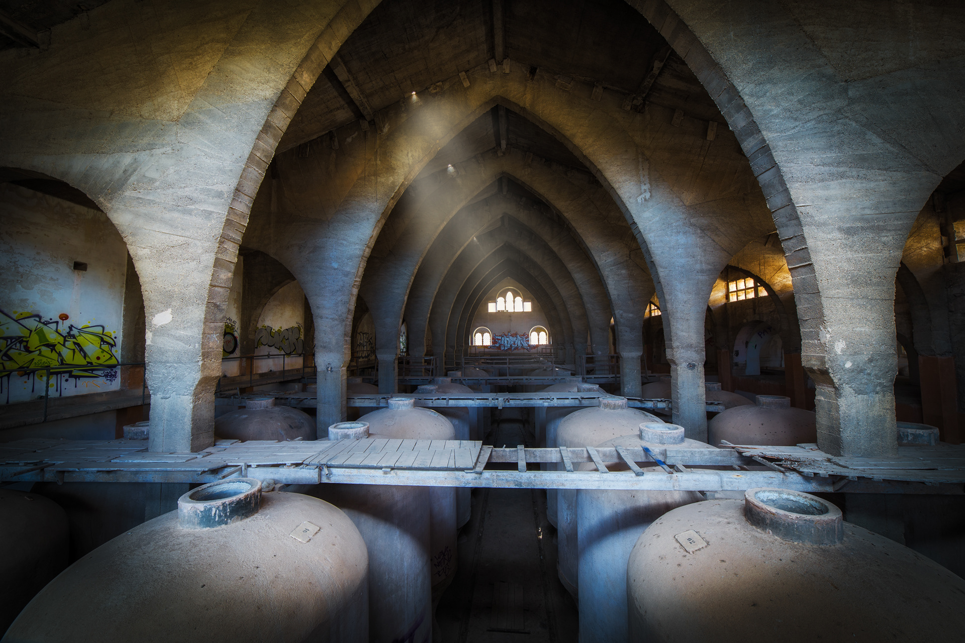 Verlassene Bodega in Felanitx, Spanien