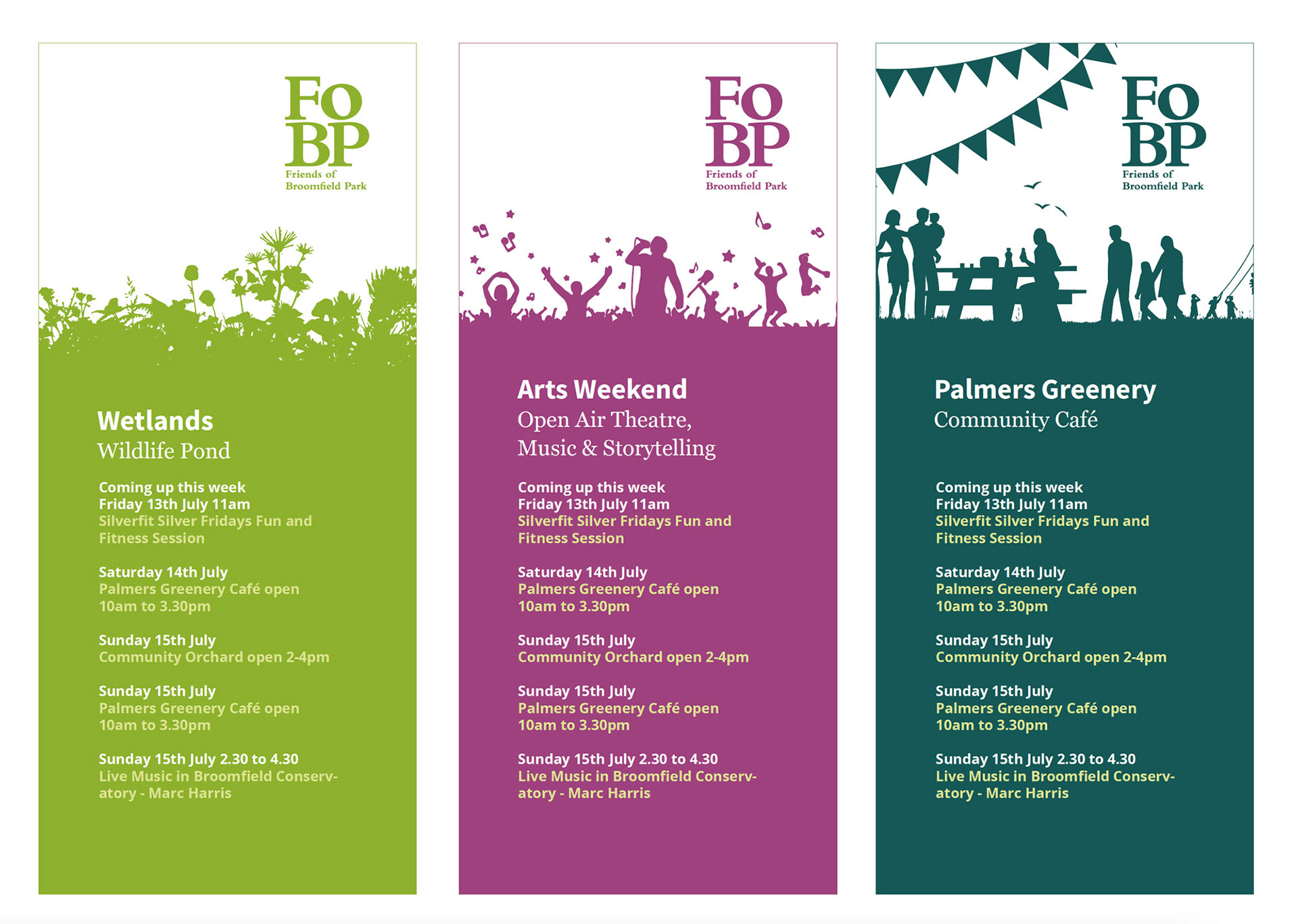 FoBP (Friends of Broomfield Park) Flyers