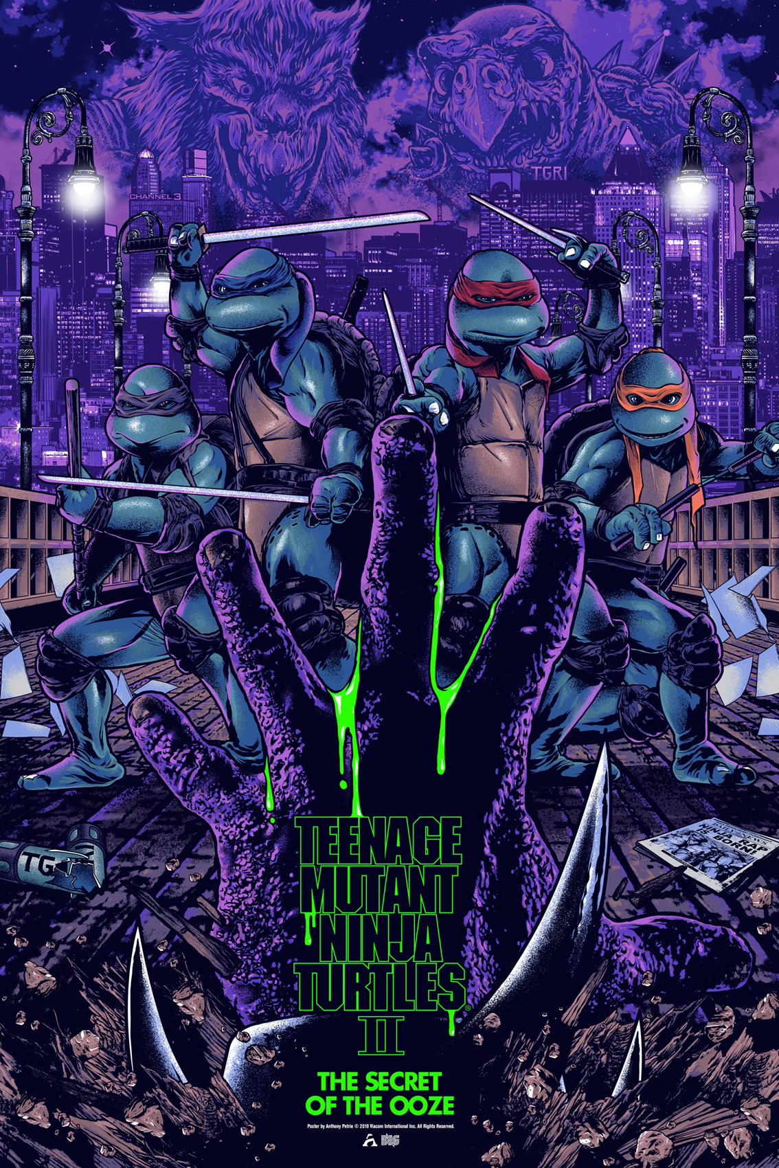 Anthony Petrie Tmnt 2 The Secret Of The Ooze Poster Anthony Petrie Tmnt 2 The Secret Of The Ooze Poster