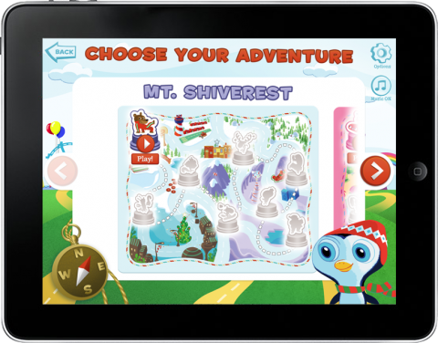 "Giggle Land" iPad online app; Illustration and Design; © Hallmark Cards, Inc.
